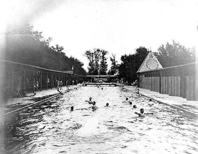 So idyllisch: Das Ungererbad um 1890