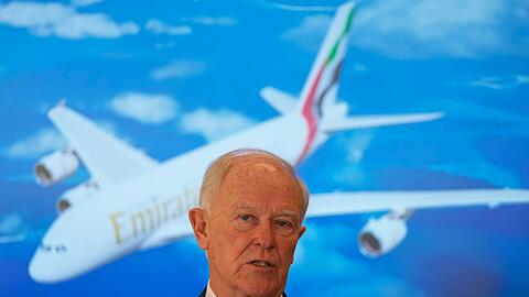 Der Chef von Emirates Airlines, Tim Clark, ist zuversichtlich, dass die Golfregion als wichtiges Drehkreuz und Reiseziel schnell wieder auf die Beine kommen wird (Archivbild)