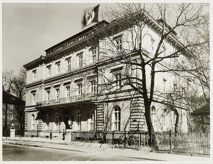 Das Braune Haus, ehemals Palais Barlow, Ende der 30er Jahre.