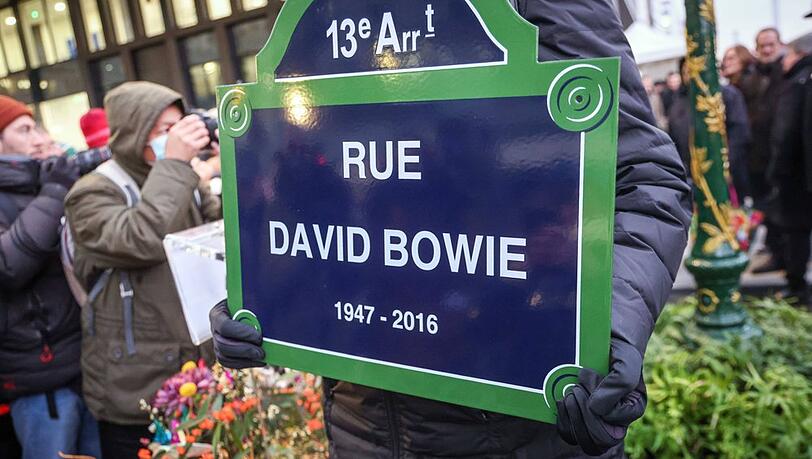 Blick auf die Rue David Bowie.