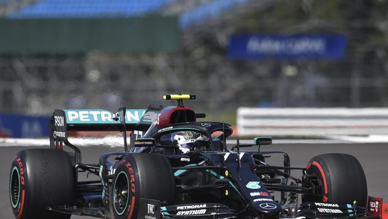 Fuhr im letzten Training in Silverstone Bestzeit: Valtteri Bottas im Mercedes. Fuhr im letzten Training in Silverstone Bestzeit: Valtteri Bottas im Mercedes.