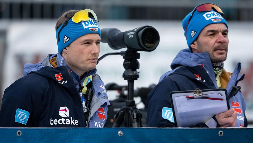 Kristian Mehringer (r) und Sverre Olsbu R&ouml;iseland hatten viele Jahre die Damen betreut. (Archivbild)