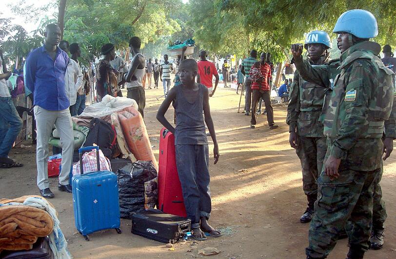 In Südsudan sind derzeit rund 13 500 Blauhelmsoldaten stationiert. Foto: Beatrice Mategwa/Unmiss
