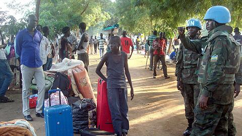 In Südsudan sind derzeit rund 13 500 Blauhelmsoldaten stationiert. Foto: Beatrice Mategwa/Unmiss