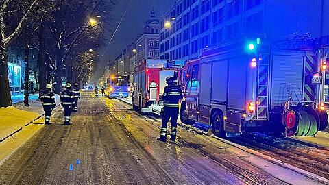 Die Feuerwehr in München musste am Sonntag einige Male ausrücken, unter anderem hier an die Orleansstraße.