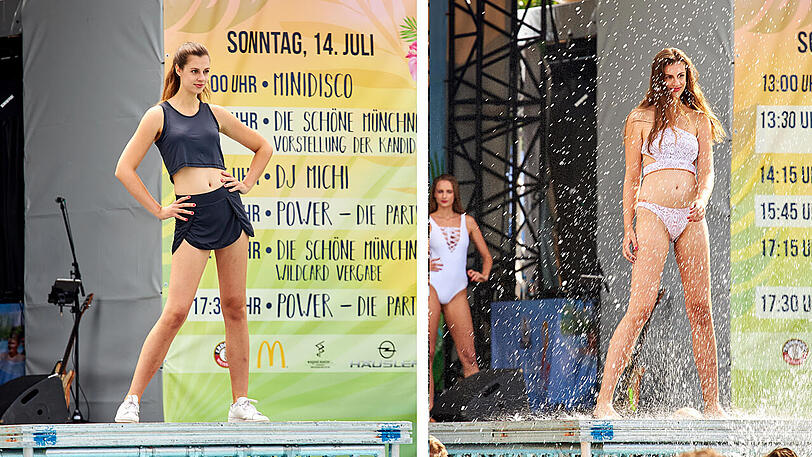 Nicht alle Teile waren bunt. Clara setzte die klassischen Looks perfekt in Szene.