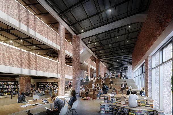 Hell und offen – die Stadtbibliothek im neuen Gasteig.