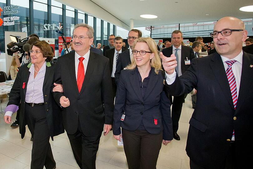 Münchens OB Christian Ude am Sonntag auf dem SPD-Parteitag. Zu den hohen Umfragewerten der CSU sagte er: &bdquo;Umfragen kann man kaufen, Wahlen
nicht.&ldquo;