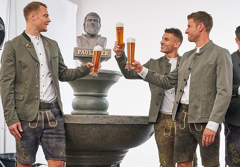 Die Bilder vom Lederhosen-Shooting des FC Bayern.
