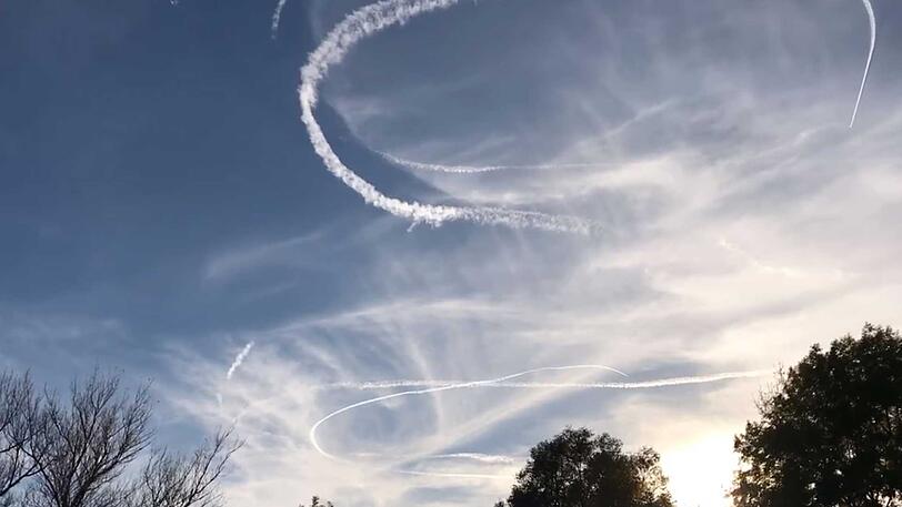 Chemtrails über München? Das glauben zumindest manchen Verschwörungstheoretiker.
