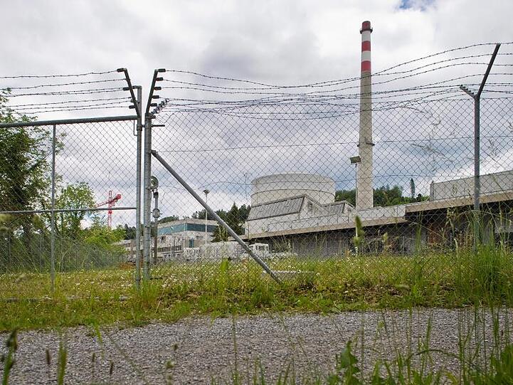 Das Kernkraftwerk in Mühlberg, Schweiz.