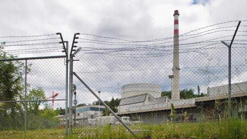 Das Kernkraftwerk in Mühlberg, Schweiz.