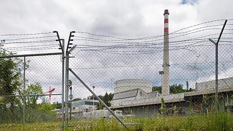 Das Kernkraftwerk in Mühlberg, Schweiz.