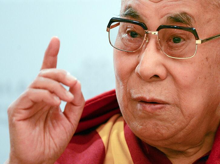 Der Dalai Lama, geistliches Oberhaupt der Tibeter.