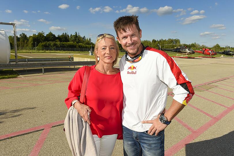 Heidi Beckenbauer mit Felix Baumgartner