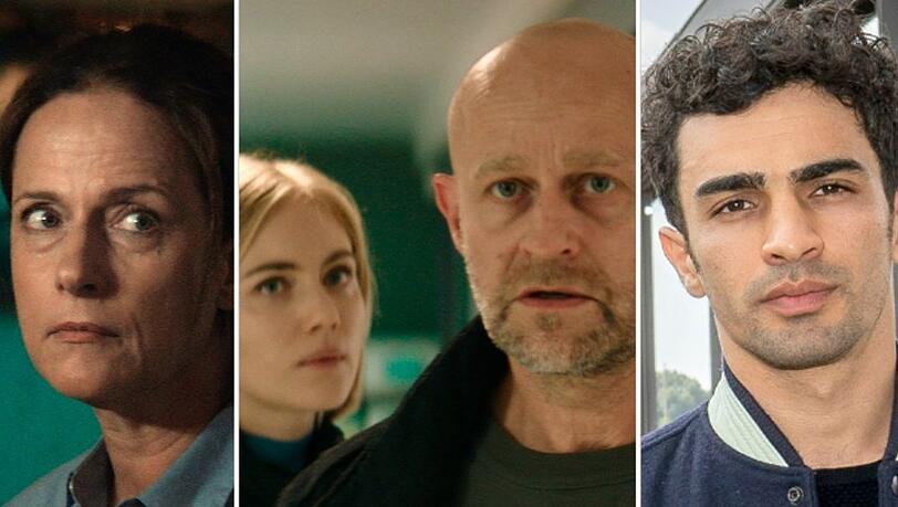 Claudia Michelsen, Elisa Schlott, Jürgen Vogel und Ivar Wafaei (v.l.) in "Informant - Angst über der Stadt".