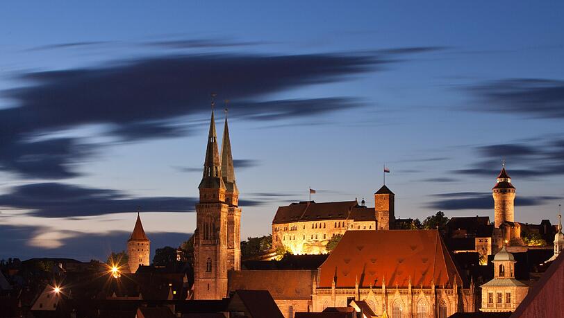 Nürnberg bei Nacht. Nürnberg bei Nacht.