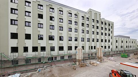 In Harlaching entsteht derzeit der Neubau des städtischen Klinikums, hier ein Foto der Baustelle im Juli.