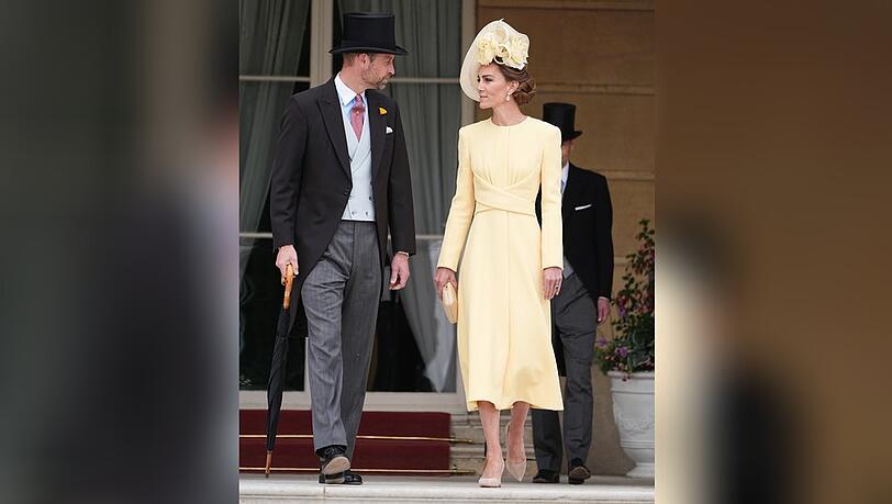 Prinz William und Prinzessin Kate am 20. Mai bei einer Gartenparty im Buckingham Palast.
