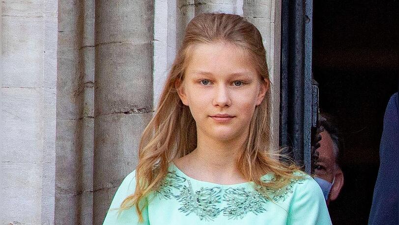 Prinzessin Eléonore bei einem Kirchenbesuch 2021.