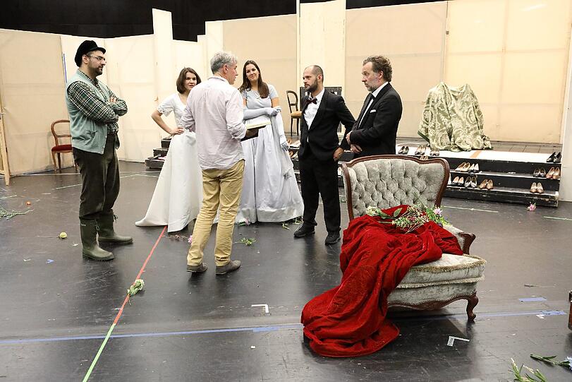 Christof Loy probt "Le nozze di Figaro".