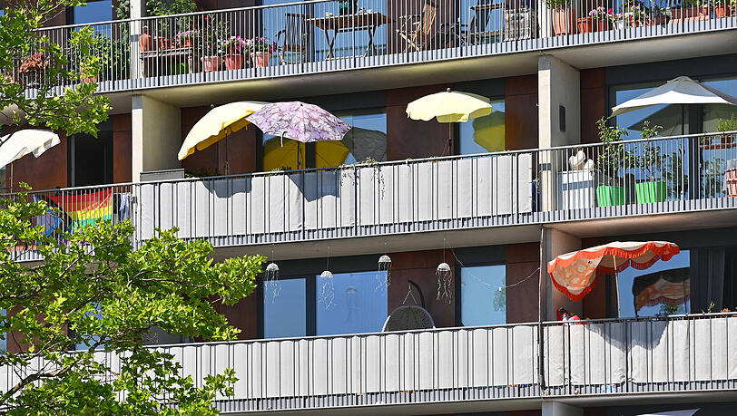 Eigentumswohnungen im Bestand kosten in M&uuml;nchen durchschnittlich 8078 Euro pro Quadratmeter. Hier ein Wohnhaus in der Messestadt.