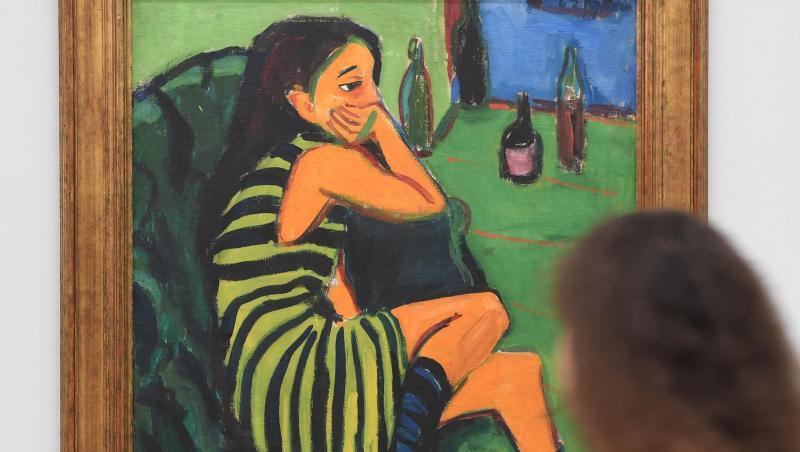 Ernst Ludwig Kirchner, Artistin Marcella, 1910. Ernst Ludwig Kirchner, Artistin Marcella, 1910.
