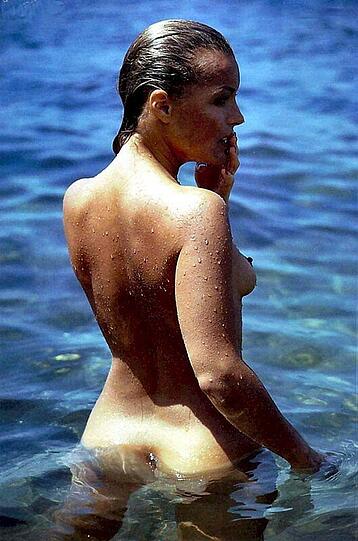 Von Perauer mit der Kamera gemalt: Weltstar Romy Schneider in St. Tropez.
