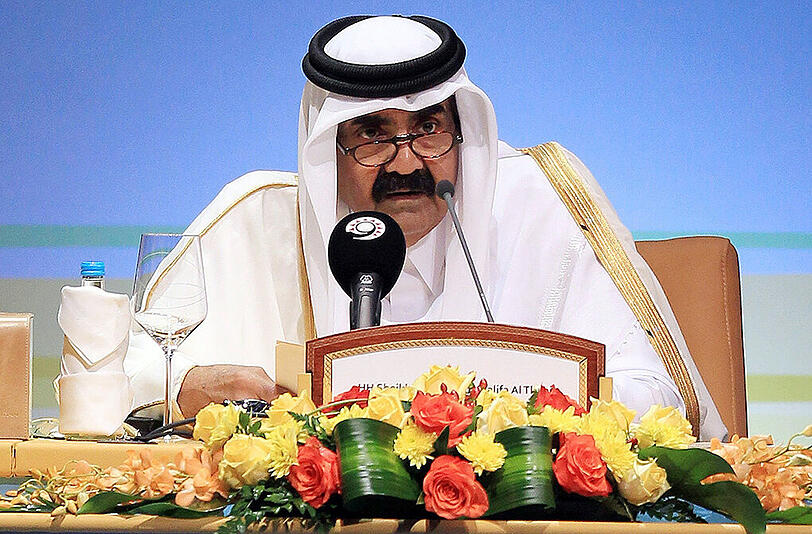 Scheich Hamad bin Chalifa Al Thani, ehemaliges Staatsoberhaupt des Emirats Katar