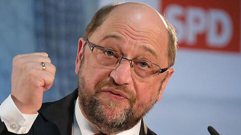 Martin Schulz, Kanzlerkandidat der SPD, spricht während einer Wahlkampfveranstaltung.