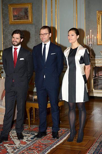 Prinz Carl Philip, Prinz Daniel and Kronprinzessin Victoria.