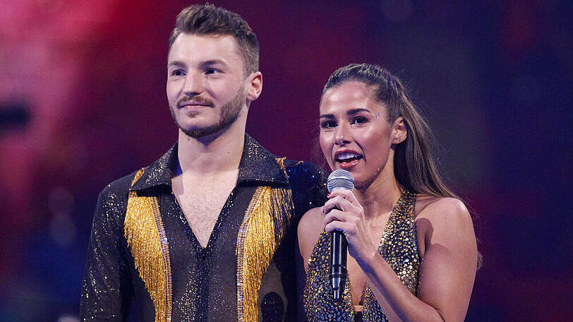 Sarah Lombardi und Joti Polizoakis bei einem Auftritt in Köln