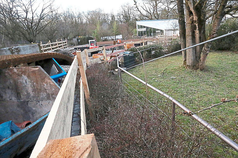 Anstelle des alten Kiosks an der Löwenanlage entsteht ein asiatischer Pavillon.
