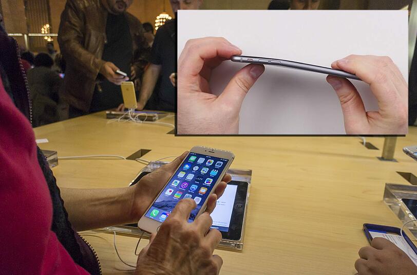 Es soll sich verbiegen: Das neue iPhone 6 Plus.