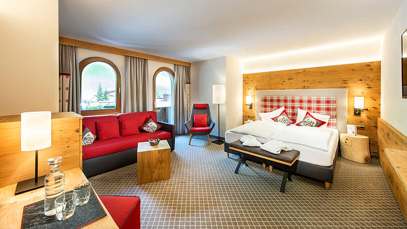 Juniorsuite Eggalm Hotel das Alois in Tux im Zillertal.