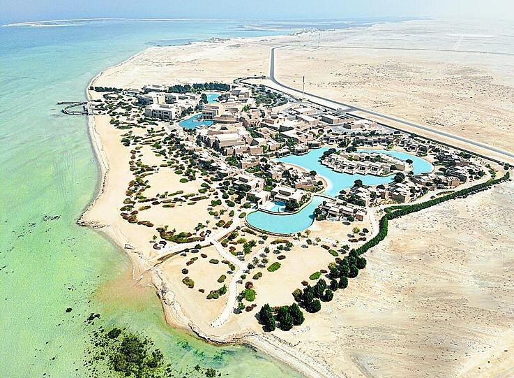 Über 280.000 Quadratmeter zum Entspannen: Das Zulal Wellness Resort.