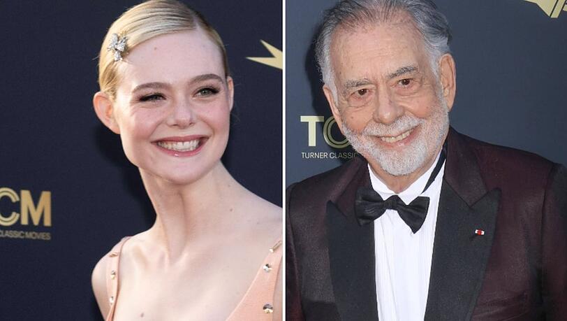 Elle Fanning und Francis Ford Coppola bei der Verleihung des American Film Institute Life Achievement Awards.
