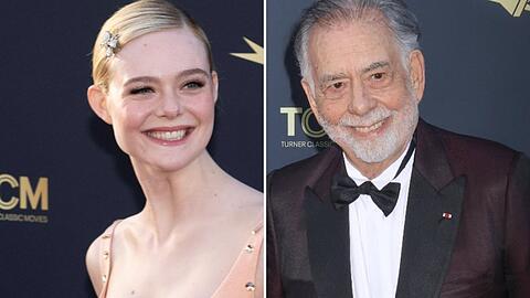 Elle Fanning und Francis Ford Coppola bei der Verleihung des American Film Institute Life Achievement Awards.