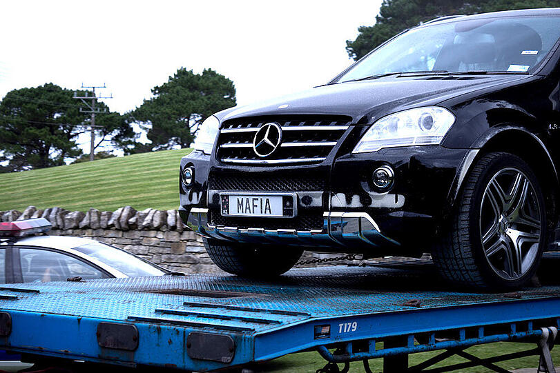 ...oder MAFIA auf diesem Benz.