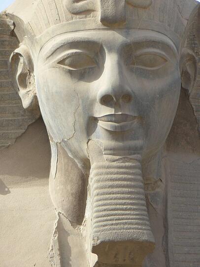 Ramses-Statue in Karnak