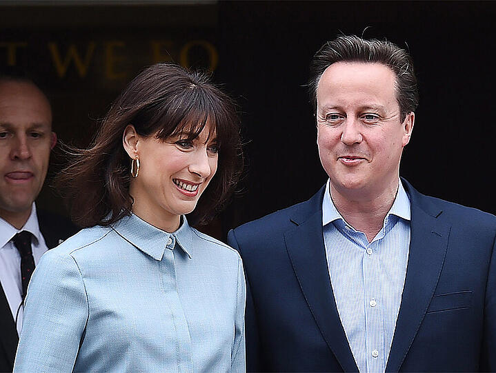 David Cameron mit seiner Frau Samantha.