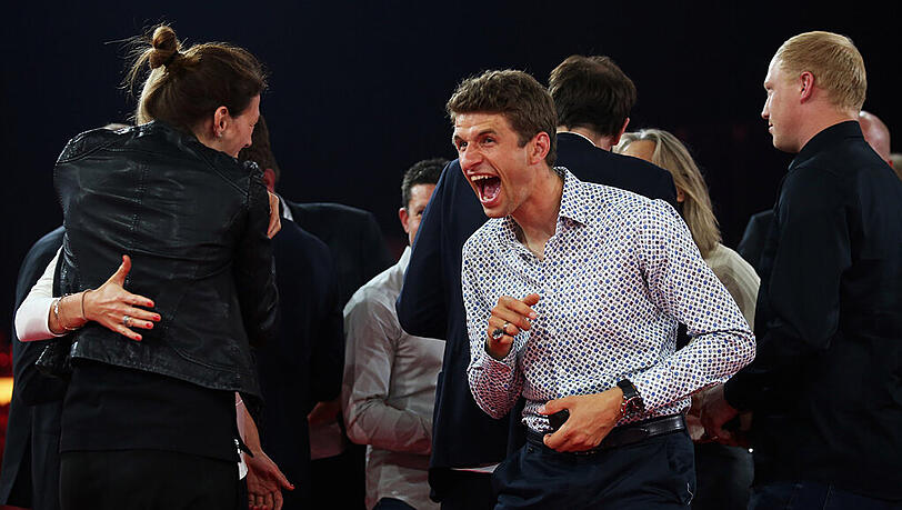 Der Garant für gute Laune: Thomas Müller. Der Garant für gute Laune: Thomas Müller.