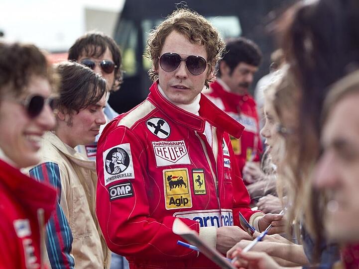 Daniel Brühl als Niki Lauda in dem Film "Rush - Alles für den Sieg"