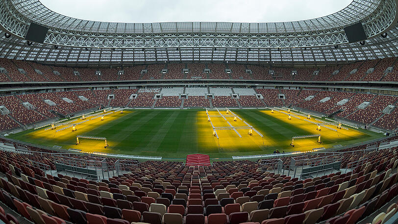 Das größte Fußballstadion Russlands: Das Luschniki-Stadion in Moskau.