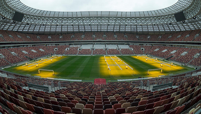 Das größte Fußballstadion Russlands: Das Luschniki-Stadion in Moskau. Das größte Fußballstadion Russlands: Das Luschniki-Stadion in Moskau.