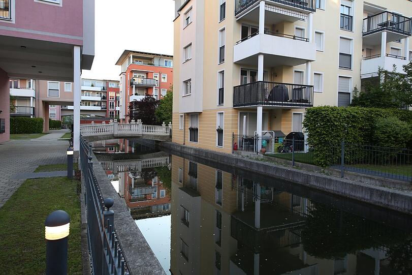 Wohnen am Wasser sorgt für angenehme Kühle im Sommer.
