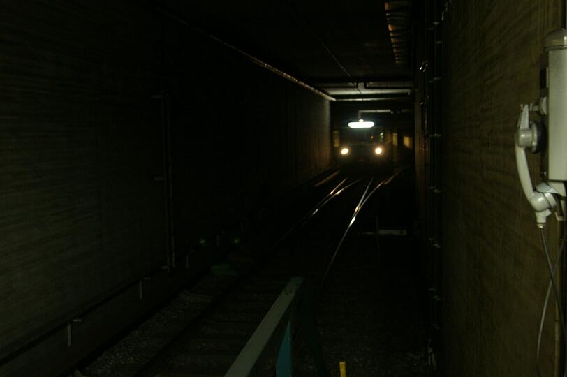 Blick in den U-Bahn-Tunnel.