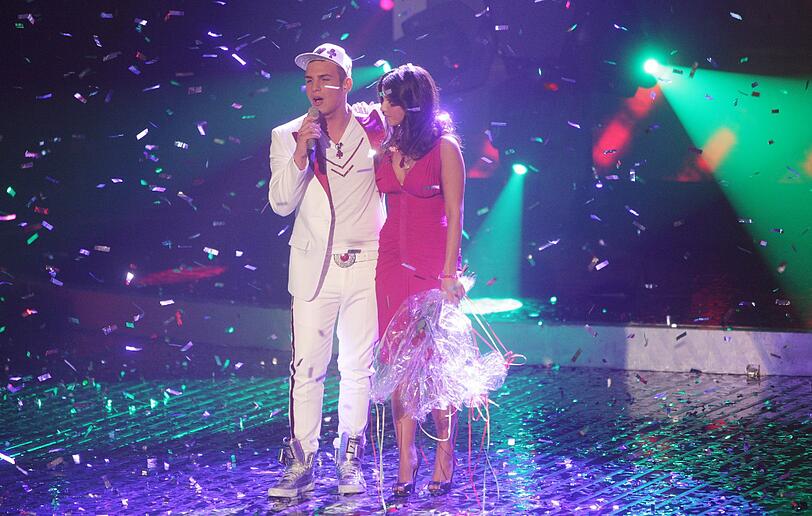 Pietro Lombardi ist Deutschlands neuer Superstar - im DSDS-Finale stand auch seine Freundin Sarah Engels auf der Bühne - die besten Bilder der RTL-Show.