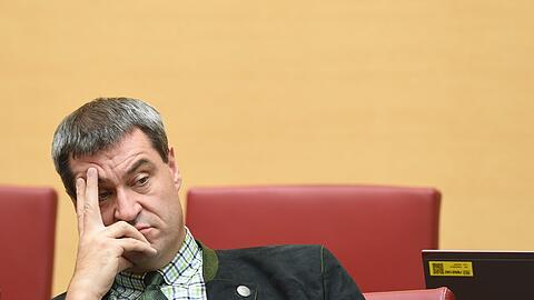 Nicht erfreut: Markus Söder.