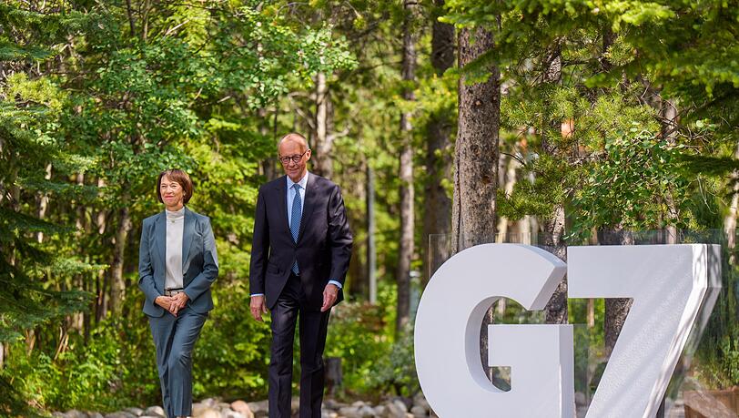 Aussagen von Bundeskanzler Friedrich Merz zu Israel und Iran am Rande des G7-Gipfels sorgen bei einigen in Deutschland für Befremden. (Archivbild)